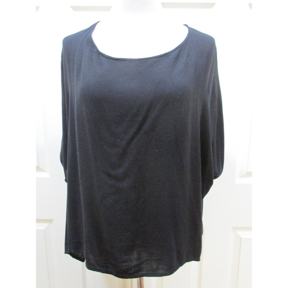 Timbuktu Moroccan Cotton/Rayon Light weight Black Top One Size
